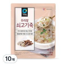 청정원 우리쌀 쇠고기죽, 60g, 10개