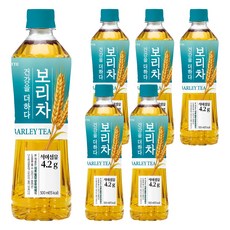 롯데칠성음료 더하다 보리차 PLUS, 500ml, 6개