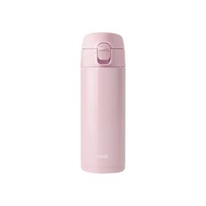 Edison 彈蓋式不鏽鋼保溫瓶, 粉色, 350ml, 1個