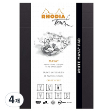 로디아 터치 마야 패드 120g, A5, 4개, 200개