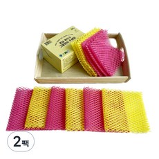 콘실 식기세척용 수세미 사각1겹, 12개입, 2팩