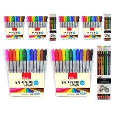 東亞 12色簽字筆 2入 + Tucobi 三角形橡皮擦鉛筆 SG-208 6款 x 2入, 混合顏色, 3套