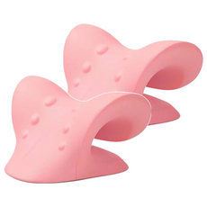 JK 人體工學頸肩指壓按摩器 C型, 粉紅色, 2個