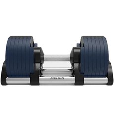 멜킨스포츠 롤튼 무게조절 덤벨 네이비블루 4kg 조절 + 거치대, 24kg, 1세트