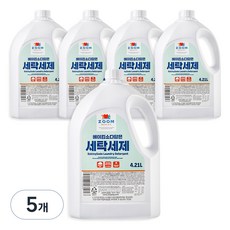 줌 베이직 베이킹소다 담은 액체 세탁세제, 4.21L, 5개