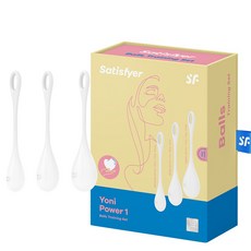 Satisfyer Yoni Power 1 White + Lewd Bogam按摩凝膠100克