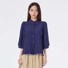 Elsso 女款高級夏季七分袖賓客穿搭面試穿搭日常襯衫