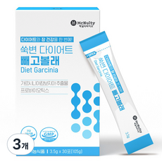 쑥변 다이어트 빼고볼래 가르시니아 프로바이오틱스 레몬맛 30p, 105g, 3개