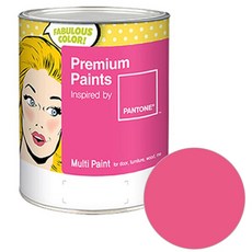 노루페인트 팬톤 멀티 에그쉘광 페인트, 핫 핑크(17-1937), 1L, 1개