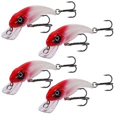 물고기 낚시 루어 미끼 7.5cm, 4, 4개