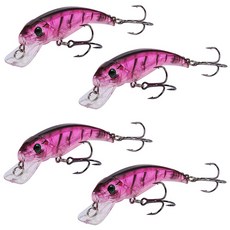 魚形釣魚路亞擬餌 7.5cm, 4個, 1