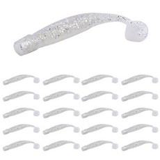 路亞螺旋尾軟蠕蟲假餌 6cm 20p, 1個, 6