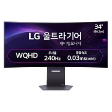 LG전자 WQHD 울트라기어 게이밍 커브드 모니터, 86.2cm, 34GS95QE