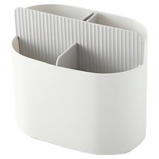 撞色密集瀝水餐具料理工具架, 白色