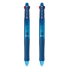 PILOT 百樂 三色輕油舒寫筆 BKAB-40F-CL, 藍色, 2支