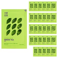 홀리카홀리카 퓨어 에센스 마스크 시트 그린티, 1개입, 30개