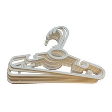 KEYTOSS 詰朵斯 絕對柔色 旋轉衣架3入組 (附塑鋼衣夾), 白色