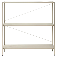 HOLA 和樂家居 伊登 鐵製烤漆架 W90, 杏色, 3層