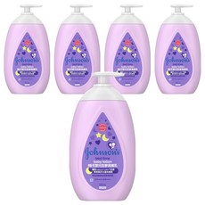 Johnson's 嬌生 嬰兒甜夢潤膚乳 500ml, 親膚配方 專為敏感肌膚設計, 5瓶