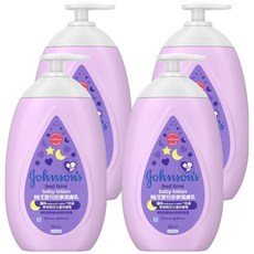 Johnson's 嬌生 嬰兒甜夢潤膚乳 500ml, 親膚配方 專為敏感肌膚設計, 4瓶