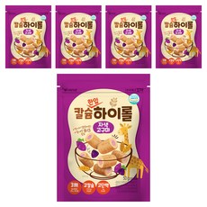 아이배냇 꼬마 유아용 칼슘하이롤 자색고구마, 50g, 5개, 자색고구마맛