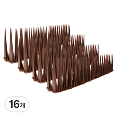 그린허그 조류 비둘기 퇴치 H100 버드스파이크 브라운, 150g, 16개