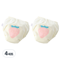 베베니즈 후르츠 유아 배변훈련팬티 2p, 스트로베리, 4세트