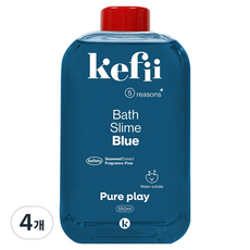 kefii 浴缸史萊姆 藍色, 550ml, 4個