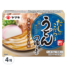 Yamaki 雅媽吉 烏龍麵醬油高湯粉 6入, 48g, 4個
