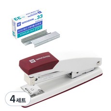 WHASHIN 133K 釘書機+33號釘 1000p, 4套, 隨機出貨