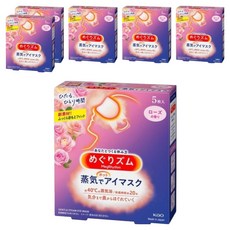 Kao 花王 MegRhythm 美舒律 蒸氣眼罩 純淨無香 約40°C蒸氣浴 快速時間約20分鐘, 5片, 6盒