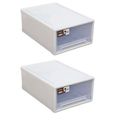 透明抽屜整理盒 S, 單一顏色, 2個