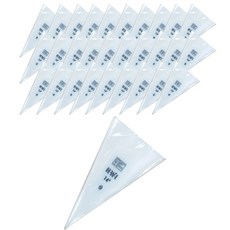 大容量塑膠擠花袋 36 x 21 cm 100入, 1個, 透明