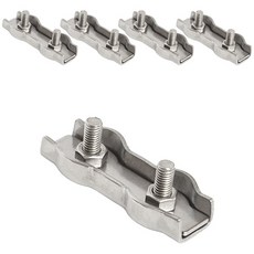 不鏽鋼雙線夾 5mm, 5個