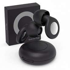 Pyeonansaenghwal 矽膠睡眠耳塞 黑色, 2入, 1個