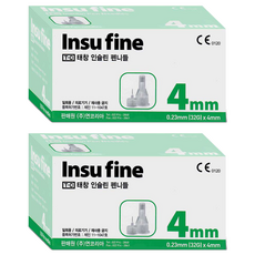 태창 인슈파인 인슐린 펜니들 32G 4mm, 2개, 100개입