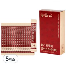 풍기도깨비 6년근 홍삼스틱 순 10ml X 15p, 15포, 5개