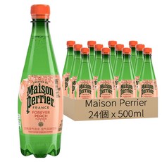 Maison Perrier 水蜜桃風味氣泡水, 24個, 500ml