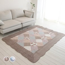 可水洗絎縫花色地毯