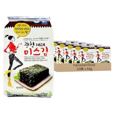 hanadamfood 金小姐廣川傳統海苔 16包, 64g, 10袋