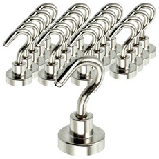 MONACO OLIVE 網紅款超強力磁鐵掛環掛鉤, 銀色, 20個