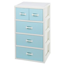 KEYWAY 聯府 美加四層櫃 附輪 T4302-1, 藍色, 4層