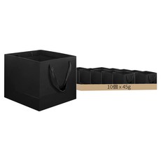 快樂小島 黑卡紙袋 45g, 黑色, 1組