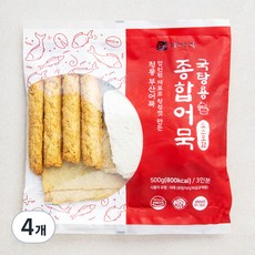 영자어묵 국탕용 종합어묵, 500g, 4개