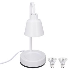 Mini款融蠟燈 可調光 暖燭燈 香氛蠟燭 專用燈台 小型蠟燭燈 2個, 珍珠白色