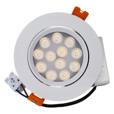 AP-D0910N-B1 白殼萊恩9cm 10W 12珠崁燈, 自然光(4000K), 1個