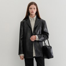 Dunst 男女通用 人造皮革半版夾克 UDJA5C110BK