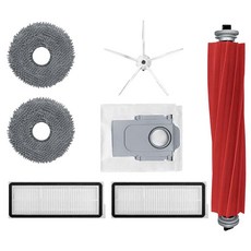 YOLOMi 悠樂米 高品質副廠耗材組 石頭 Q revo MaxV適用 主刷 + 五腳邊刷 + 濾網 2個 + 拖布 2個 + 集塵袋, 1組, 單一商品