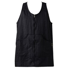 ROSA HOME 背心式圍裙 XL, 黑色, 1件