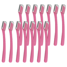 Darkness 重點一字修眉刀, 粉紅色, 14個